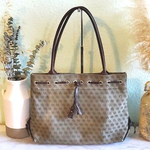 DOONEY & BOURKE monogram tassel tote bag